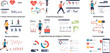 © MDRIFAT - Fitness Tracking App and Running Analytics Illustration Set Featuring GPS Monitoring, Workout Statistics, Performance Dashboard, and Mobile Health Data Visualization Design