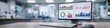 © Generative AI - Advanced Data Analysis Computer Screen Displaying Colorful Charts and Graphs in a Modern Laboratory Setting