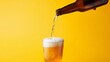 © olga_demina - A refreshing beer being poured into a glass, creating a delightful and inviting scene.