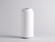 © best image tools - a white soda can lying on rough pavement, slightly dented, with soft natural light casting a faint shadow