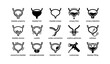 © Cali6ro - Bladder health icons: anatomy, stones, cystitis, prostate, cystoscopy, urinary issues