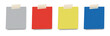 © Online-Solution - Sticky note with duct tape, post it note paper, memo reminder, Colorful Sticky Note Set with Adhesive Tape ,Blank Office Reminder and Memo Stationery Mockup