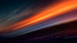 © Faisal - An ethereal abstract background presenting radiant diagonal light streaks in orange and blue, gently illuminating a dark, dust-filled space with shimmering particles.