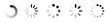 © 11ua - Set of loading icons in black and white circular progress symbols vector illustration