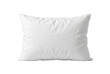 © PNG Lab - Blank white pillow isolated. Bedroom bedding mockup.