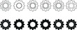© Salma - Black and white bicycle sprocket cassette illustration