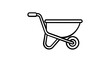 © MD - Minimalist Wheelbarrow Vector Icon Illustration for Gardening, Landscaping, and Construction Projects; Scalable Flat Line Art Design for Web, Mobile Apps, and Print Media Graphics.