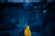 © ADDICTIVE STOCK - Lone traveler in Tromso Norway with blurred fjord backdrop
