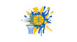 © Abdul - Dynamic Basketball Player Dunking with Abstract Geometric Shapes and Hoop