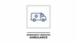 © Oja - Ambulance Icon - Emergency Medical Services Vehicle Line Art