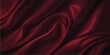 © FSompa - Luxurious red silk and satin fabric background featuring smooth flowing waves of soft textile texture with elegant curves and light patterns for a decorative luxury cloth backdrop illustration
