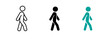 © SUE - pictogram of a person walking, walking icon