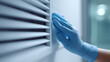 © perfectlab - Hand Cleaning Air Vent with Glove