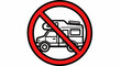 © Heleba - No camping vehicles allowed sign