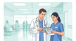 © gacor20 - Doctor and nurse in hospital setting.