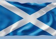 © FarjanaHoque - The national flag of Scotland gracefully waving in the gentle breeze under a clear sky