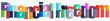 © Mahadi - Colorful financial freedom text design with gradient lettering style