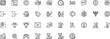 © HM - Collection of modern business technology and robotic automation line icons
