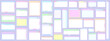 © t1m0n344 - Set Of Y2k UI Compouter Window Boxes Vector Design. Cool Vaporwave Interface Tab Frames.