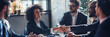 © Ala - Business team engaging in successful partnership meeting in modern office