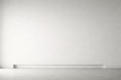 © ZL Studio - Minimalist White Interior with Thin Platform and Large Copy Space for Clean Commercial Background