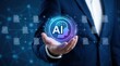 © Masque - A business professional leverages AI-powered document search within a modern DMS system, illustrating intelligent data indexing.