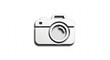 © Zubaida Parveen - Minimalist 3D camera icon on white background