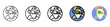 © kanfaz art - Distribution Icon With Differences and Colors