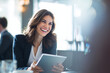 © Photoenthusiast82 - Business woman female branch guide qualified executive ceo pioneer counselor diverse glad smiling purposeful inspiring mature charming certain company gathering trendy office unity