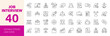 © Dear Lala - Job interview icon set. Editable line icons. Vector illustration.