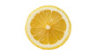 © Nicolae - Bright yellow lemon slice with visible segments and rind, isolated on transparent background
