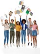 © GradPlanet - Group of happy students celebrating learning and knowledge