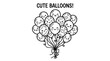 © Siwit - Colorful balloons with smiling faces.