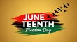 © MSTMINI - Juneteenth freedom day graphic with text and flying birds juneteenth celebration emancipation silhouette commemoration festivity patriotic awareness proclamation