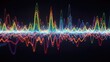 © Gacor - A vibrant and dynamic sound wave graphic with colorful neon lines