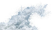 © Felippe Lopes - A powerful wave of water splashing against a black background on transparent background PNG