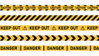 © Tomash - Collection of various hazard warning tapes with caution danger keep out text