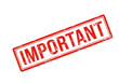 © Stock photos3.0 - Red important rubber stamp icon with a rectangular border frame, png