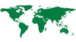 © Ioana - Isolated world map silhouette graphic in green, perfect for global and international themes