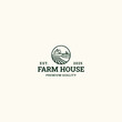 © budi - Farm house logo template vector illustration design