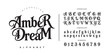 © Kiki - Amber Dream magical fantasy display font with unique sharp curves and mystical style for fairy tale books gaming and storytelling branding