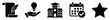 © Maestro - Collection of educational and success themed icons featuring a scroll, lightbulb, university building, calendar, and star for various conceptual applications