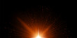 © Кирилл Макаров - Abstract light burst White radiant center emitting numerous thin rays outward across black background, scattered circular particles, soft glow gradient, dramatic illumination, dynamic explosion effect