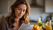 © atitaph - Smiling Woman Reading Food Label at Home