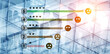 © InfiniteFlow - A customer satisfaction feedback and five star rating system. A concept for service review, product evaluation, and measuring user experience. Motif
