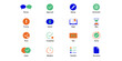 © Rabbi - Collection of flat icons representing review approval task completion with document management flat design approved verification priority completed deadline checklist document