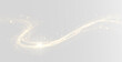 © ALEXA - Golden magic light trail glowing swirl sparkle particle effect transparent background PNG