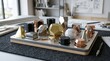 © Влада Яковенко - A versatile set of abstract geometric shapes with polished surfaces and balanced composition, modern design toolkit aesthetic, ultra-realistic, no logos.