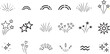 © PNG store - Vector graphic illustration of various festive explosion and celebration design elements