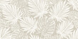 © Ranajit - Elegant seamless pattern of tropical monstera and palm leaves